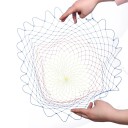 Foldbart nylon fiskenet 45 x 45 cm dybde 55 cm farverigt diamantnet fiskefælde rejer krebs levende agn 2