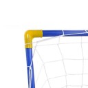 Foldbart plastikfodboldmål 44,7 x 31,8 x 25,2 cm med bold og pumpe. Børnefodboldmål. Legetøj til drenge til haven og rummet. 2
