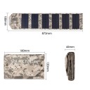 Foldbart solpanel 100W USB 5V 875x180 mm bærbar solcellebank med opladningskabel til vandreture Camping udendørs brug 3