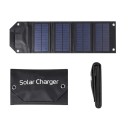 Foldbart solpanel 60W USB 5V 610x180 mm bærbar solcellebank med opladningskabel til udendørs camping og vandreture 7