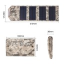 Foldbart solpanel 60W USB 5V 610x180 mm bærbar solcellebank med opladningskabel til udendørs camping og vandreture 2