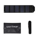 Foldbart solpanel 80W USB 5V 735x180 mm bærbar solcellebank med opladningskabel til udendørs camping og vandreture 7