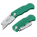 Foldekniv 15 cm med udskifteligt blad Lille arbejdskniv med 6 ekstra blade Metalhus Papskærer Værksted Hobby Udendørs 1