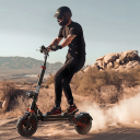 Folding Electric Scooter 1000 W 48V 15Ah Range 65 km Double Suspension 28cm Wheels LED Display Adjustable Handlebar Height 3