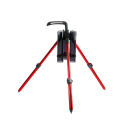 Folding Fishing Rod Stand Telescopic Construction 39 × 62 cm Metal Plastic Rod Holder for Fishing by Water or in the Field 2