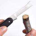Folding Grafting Knife with Bark Lifter 19.5 cm Stainless Steel Blade 5 cm and Black Handle Garden Knife for Grafting and Budding Trees 5