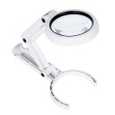 Folding Handheld Magnifier with Light 5x and 11x Magnification 75 x 19 mm LED Lighting Table Reading Magnifier USB Power or Batteries 3