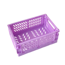 Folding Plastic Storage Box 25.3 x 16.5 x 10 cm Practical Portable Box with Handles Durable Organiser for Home Office and Travel 7