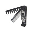 Folding Pocket Comb 22.2 x 2.8 x 2.8 cm 3-in-1 Wide and Fine Teeth Hair and Beard Grooming Practical Comb 2