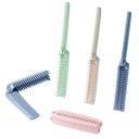 Folding Portable Comb 9 + 9 x 1.5 cm Antistatic Folding Hair Comb Single Row and Double Row Teeth Massage Styling Comb 2