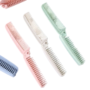 Folding Portable Comb 9 + 9 x 1.5 cm Antistatic Folding Hair Comb Single Row and Double Row Teeth Massage Styling Comb 4