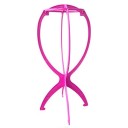 Folding Portable Wig Stand 33.5 x 17.3 x 17.3 cm Adjustable, Plastic, Durable for Home Use and Salon 7