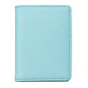 Folding Travel Case for Documents and Cards made of PU Leather Card Compartments Textured Surface with Stitching Slim Design for Pocket 2