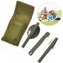 Folding Travel Cutlery - 3 Pcs 1