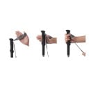 Folding Trekking Pole 130 cm Collapsed to 39 cm Ultralight with Quick Segment Deployment Wrist Strap and Anti-Slip Tip 6