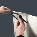 Folding Wall Shelf Plastic Shelf Practical Organiser for Small Items Universal Wall Holder Dimensions 11.5 x 26 x 10 cm 4