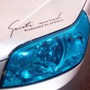 Fólia autocolante transparente colorida para faróis 30x60 cm Fólia de proteção tonalizante para luzes Aplicação fácil À prova de água Removível 3