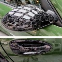 Fólia autofólia preta brilhante 20x150 cm com efeito de carbono forjado Fólia PVC autocolante para carro e moto 3