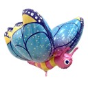 Fóliás motýl ballon 76 × 57 cm 3D motívum testtel rendelkező motívum Tejpontozott dekoratív ballon születésnapi buli díszítéshez 1