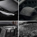 Folie auto neagră lucioasă 10x150 cm cu model spiralat Folie autoadezivă din PVC pentru mașină și motocicletă 3