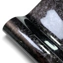Folie auto neagră lucioasă 50x300 cm cu efect de carbon forjat Folie autoadezivă din PVC pentru mașină și motocicletă 1