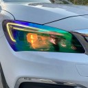 Folie autoadezivă transparentă colorată pentru faruri 30x60 cm Folie de protecție colorată pentru lumini Ușor de aplicat Impermeabilă Detașabilă 5