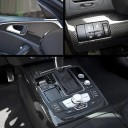 Folie autocolantă auto 6D Black Carbon 50cmx150cm, PVC autoadezivă cu efect lucios de carbon pentru mașină și motocicletă 2