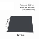 Folie barieră din cauciuc pentru copii 52 buc 12,7 × 12,7 cm grosime 0,22 mm latex negru pentru izolarea câmpului de lucru 10