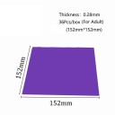 Folie de barieră din cauciuc pentru dentiști pentru adulți 36 buc 15,2 × 15,2 cm grosime 0,28 mm din latex pentru izolarea câmpului de lucru 2