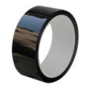 Folie de protecție auto neagră lucioasă 3cm x 1m bandă vinilă anti-zgârieturi autoadezivă impermeabilă 6D folie de carbon pentru interior și exterior 1
