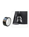 Folie de protecție auto neagră lucioasă 3cm x 1m bandă vinilă anti-zgârieturi autoadezivă impermeabilă 6D folie de carbon pentru interior și exterior 2