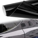 Folie neagră lucioasă 150x10 cm 1 rolă Folie PVC autoadezivă pentru mașină, motocicletă, bicicletă, laptop Decorare și protecție Folie tuning Negru 8