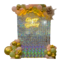 Fond d'écran scintillant 90x180 cm 18 pcs Panneaux en sequins argentés arc-en-ciel Décoration pour mariages, anniversaires, fêtes, anniversaires et célébrations de Noël 3