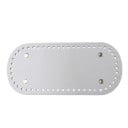 Fondo para bolsa de tejido con agujeros para ganchillo 22×10 cm cuero PU refuerzo de fondo de bolso para la fabricación de bolsa de ganchillo 4