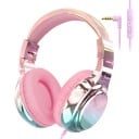 Fones de ouvido com fio para crianças com limitação de volume de 85/94 dB, jack de 3,5 mm, microfone, construção dobrável para escola 5