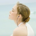 Fones de ouvido de graves pequenos com cabo de 1,2 m e 8 capas de espuma Conector jack de 3,5 mm Faixa de frequência de 16 Hz a 23,2 kHz Sensibilidade 5