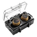 Fones de ouvido eletrónicos protetores de ruído NRR 26 dB recarregáveis com estojo à prova de água IPX4 para uso interior e exterior 5