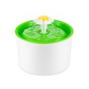 Fontaine à boire automatique pour chats avec fleur Capacité 1,6 l Filtre et pompe Adaptateur 12 V Consommation 2 W Dimensions 19 x 19 x 16 cm 3
