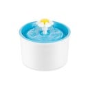 Fontană automată pentru băut apă pentru pisici cu floare Capacitate 1,6 l Filtru și pompă Adaptor 12 V Consum 2 W Dimensiuni 19 x 19 x 16 cm 1