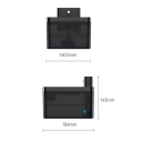 Fontana automatica wireless per gatti 2,2 l Distributore d'acqua con sensore a infrarossi Fontanella intelligente in plastica batteria 2600mAh 5