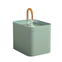 Fontana per gatti ultratrasparente da 1,5 l con filtro ricircolante USB Distributore automatico d'acqua 3 modalità di flusso Protezione contro il surriscaldamento Acqua pulita 8