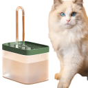 Fontana ultratrasparente per gatti 1,5 l con filtro ricircolante USB Distributore automatico d'acqua 3 modalità di flusso Prevenzione surriscaldamento 4