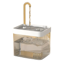 Fontana ultratrasparente per gatti 1,5 l Distributore d'acqua intelligente USB Filtro ricircolante 3 modalità di flusso Prevenzione 1