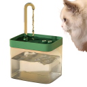 Fontana ultratrasparente per gatti 1,5 l Distributore d'acqua intelligente USB Filtro ricircolante 3 modalità di flusso Prevenzione del surriscaldamento Acqua pulita 4
