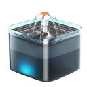 Fonte automática de 2l para gatos com luz LED alimentação USB 4 níveis de filtragem 3 modos de fluxo Funcionamento silencioso Indicador de nível de água 3