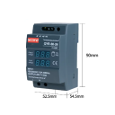 Fonte comutável para barra DIN AC 100–240V DC 24V 2,5A 60W Adaptador de alimentação industrial compacto para automação Dimensões 5,3 x 9 x 5,5 cm 2