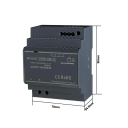 Fonte de alimentação comutável para barra DIN AC 100–240V DC 12V 8,3A 100W Fonte de alimentação compacta 7 x 9 x 5,5 cm Desempenho estável Uso industrial 2