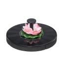 Fonte solar de jardim com flor 1