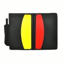 Football Set for Referees with Metal Whistle Yellow and Red Card Case with Pencil Practical Equipment for Match Referees 2