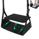 Footrest for Air Travel with Removable Cushion Adjustable Travel Hammock with Foam Filling Anti-Back Pain for Airplane, Train, Office 4